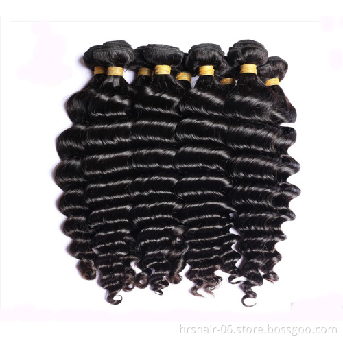 Wholesale Loose Deep Wave Bundles with Lace Frontal Closure,virgin hair cuticle aligned original brazilian human hair